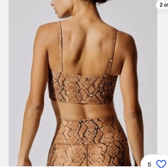 Carbon38 Snakeprint Bra Tank - Picture 2 of 6